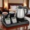 Adler AD 1354 Hotel kettle stainless steel 1.2 L + tray with cups black, steel | Techbox