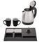 Adler AD 1354 Hotel kettle stainless steel 1.2 L + tray with cups black, steel | Techbox