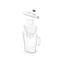 Brita Aluna 2,4l jug + 2 Maxtra cartridges white | Techbox