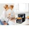 Hot air fryer NOVEEN AF550 6.5 l 1600 W Black, Silver - Deep Fryers - Cooking - Techbox