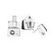 Bosch MFQ4020 mixer Hand mixer 450 W Anthracite, White | Techbox