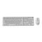 Gembird KBS-WMS-01-W-CYRL Silent key Pro Business wireless desktop set, white, RU layout | Techbox