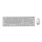 Gembird KBS-WPS-01 Slim Pro Business wireless desktop set, white, RU layout | Techbox