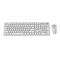 Gembird KBS-WPS-01 Slim Pro Business wireless desktop set, white, RU layout | Techbox