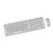 Gembird KBS-WPS-01 Slim Pro Business wireless desktop set, white, RU layout | Techbox