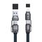 Dudao L20Max 65W 4-in-1 Cable with Lanyard USB-C to USB-C with Lightning and USB-A Adapters - Blue - Cables & Adapters - Cables & Accessories - Techbox