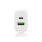Charger 1 x USB Quick Charge 3.0, 1 x USB-C PD PPS 25W white | Techbox