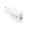 Charger 1 x USB Quick Charge 3.0, 1 x USB-C PD PPS 25W white | Techbox