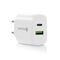 Charger 1 x USB Quick Charge 3.0, 1 x USB-C PD PPS 25W white | Techbox