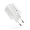 GaN mains charger with 1 x USB and 1 x USB-C Quick Charge 4.0 45W, white | Techbox