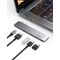 HUB Ugreen 60559 2x USB-C / USB-C PD (Thunderbolt 3, 100W, 4K 60 Hz, 10 Gbps) / HDMI 4K 30 Hz / 3x USB 3.0 for MacBook Pro / Air - Gray