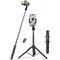 Selfie stick Ugreen LP586 telescopic tripod with Bluetooth remote control 1.5m - black | Techbox