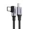 Ugreen US255 50125 USB-C (straight) / USB-C (angled) PD QC cable 60W 3A 2m - gray - Cables & Adapters - Cables & Accessories - Techbox