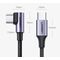 Ugreen US255 50125 USB-C (straight) / USB-C (angled) PD QC cable 60W 3A 2m - gray - Cables & Adapters - Cables & Accessories - Techbox