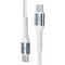 3mk Hyper Cable N-SERIES USB-C / USB-C 2m PD 3.0 QC 3.0 20V/5A 100W - white