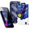 9H tempered glass with 3mk HardGlass Max Privacy filter for iPhone 16 Pro Max