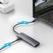 Ugreen CM195 ​​6in1 adapter USB-C - HDMI / 2x USB-A 3.0 / USB-C PD / SD / TF reader - gray | Techbox