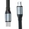3mk Hyper Cable N-SERIES USB-C / MicroUSB 1m QC 3.0 5V/2A 10W - black