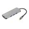 iBox IUH3RJ4K interface hub USB Type-C 5000 Mbit/s Silver - USB Hubs & Card Readers - Peripherals - Techbox