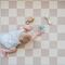 3 Sprouts - EVA Foam Mat - Checkerboard beige - 171 cm x 123 cm / Baby and Children