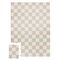 3 Sprouts - EVA Foam Mat - Checkerboard beige - 171 cm x 123 cm / Baby and Children