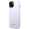 Guess Silicone Vintage Gold Logo Case for iPhone 14 / 15 Plus - Purple