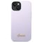 Guess Silicone Vintage Gold Logo Case for iPhone 14 / 15 Plus - Purple