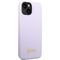 Guess Silicone Vintage Gold Logo Case for iPhone 14 / 15 Plus - Purple