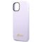 Guess Silicone Vintage Gold Logo Case for iPhone 14 / 15 Plus - Purple