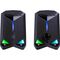 PC SPEAKERS ROCKET 2.0 6W LED USB BLACK | Techbox