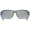 UVEX Equate cycling glasses, black/blue matt/mirror blue | Techbox