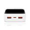Powerbank 20 000mAh, 2x USB, 1x USB-C 22,5W, QC4+, LCD screen, white
