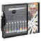 Nassau - Black Wooden Case With Carry Handle Acrylic Set, 21 Pcs (AR099503) / Toys