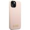 Guess GUHMP14MSBPLP iPhone 14 Plus 6.7 "pink / pink hard case Silicone Logo Plate MagSafe