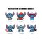 STITCH - Serie 5 - 3D Foam Magnets in blind bags (Display 12 Pcs)