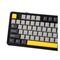 F108 Gray+Orange+Deep Gray Gasket Keyboard with Volcano RGB Switches – AULA