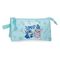 Disney Stitch Beach & Love triple pencil case