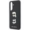 Etui Karl Lagerfeld w/ Karl&Choupette Heads Pins&Logo na Samsung Galaxy A37 5G - czarne