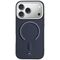 Etui Mercedes Leather 3D MagSafe na iPhone 17 Pro - granatowe