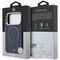 Etui Mercedes Leather 3D MagSafe na iPhone 17 Pro - granatowe