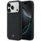 Etui Mercedes Leather Mesh with Bow Line MagSafe na iPhone 17 Pro Max - czarne