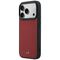 Etui Mercedes Leather Mesh with Bow Line MagSafe na iPhone 17 Pro Max - czerwone