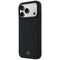 Etui Mercedes Leather with Crossed Lines MagSafe na iPhone 17 Pro - czarne
