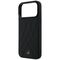Etui Mercedes Leather with Crossed Lines MagSafe na iPhone 17 Pro - czarne