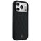 Etui Mercedes Leather with Crossed Lines MagSafe na iPhone 17 Pro Max - czarne