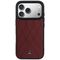 Etui Mercedes Leather with Crossed Lines MagSafe na iPhone 17 Pro Max - czerwone