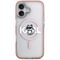 Etui Karl Lagerfeld IML Choupette Sketch Logo MagSafe na iPhone 17 - różowe