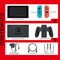 Nintendo Switch portable game console 15.8 cm (6.2") 32 GB Touchscreen Wi-Fi Blue, Grey, Red | Techbox