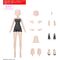 GUNDAM - 30MS OPTION BODY PARTS ATELIER BASE BODY 01 - Model Kit