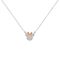 MINNIE - Mother & Daughter Set - 2 Shiny Silver Brass Plated Necklaces